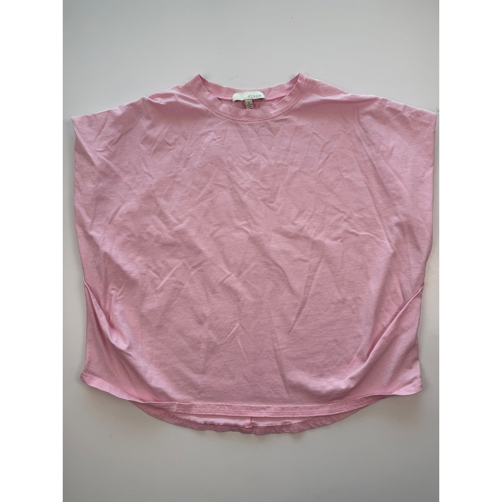 PINCH Pink Capelet Dolman Sleeve T Shirt Women Small Casual Top Loose Fit
